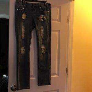 INC Jeans Size 10 with Gold Rivets Never Worn